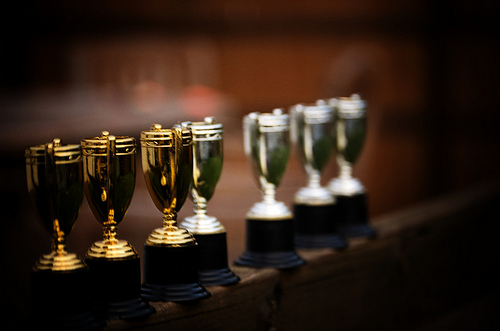 Trophies that symbolize diversions from technology to mitigate video game addiction
